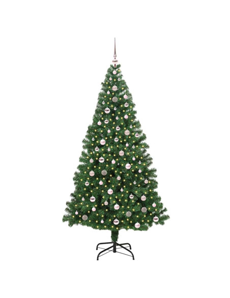 Albero di Natale artificiale con 300 LED Verde 240 cm