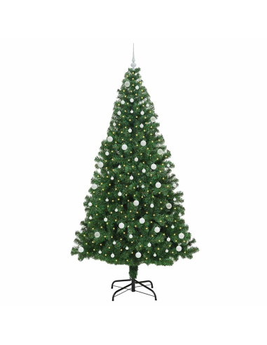 Albero di Natale artificiale con 300 LED Verde 240 cm