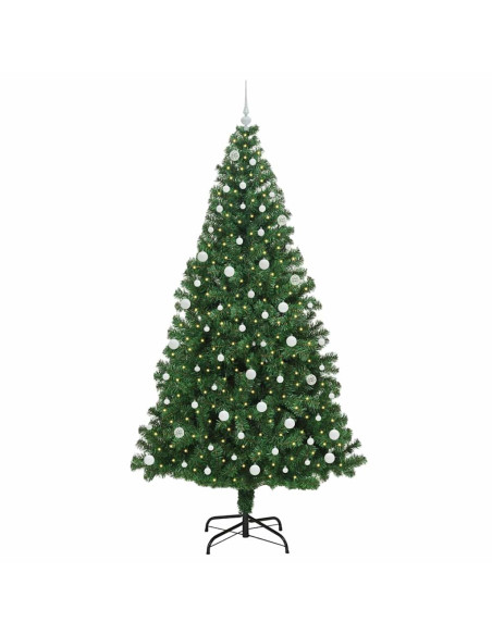 Albero di Natale artificiale con 300 LED Verde 240 cm