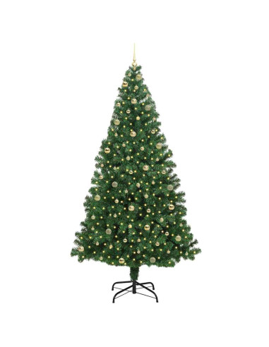 Albero di Natale artificiale con 300 LED Verde 240 cm