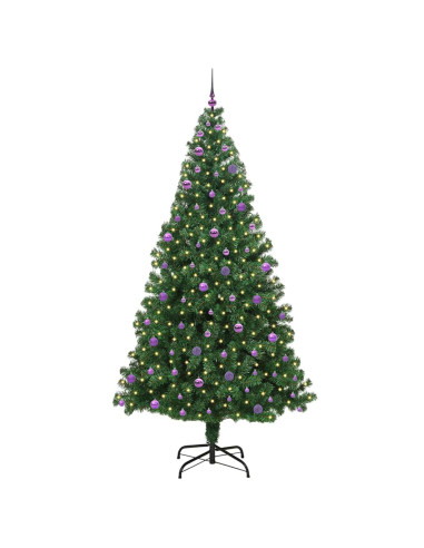 Albero di Natale artificiale con 300 LED Verde 240 cm