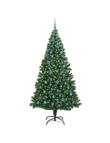 Albero di Natale artificiale con 300 LED Verde 240 cm