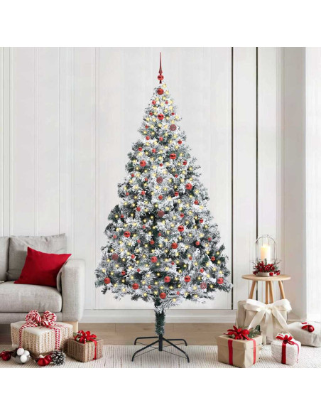 Albero di Natale artificiale con 300 LED Verde 240 x 150 cm