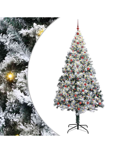 Albero di Natale artificiale con 300 LED Verde 240 x 150 cm