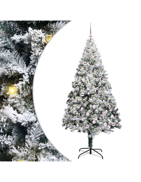 Albero di Natale artificiale con 300 LED Verde 240 x 150 cm