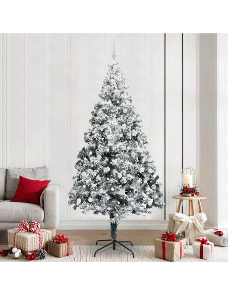 Albero di Natale artificiale con 300 LED Verde 240 x 150 cm