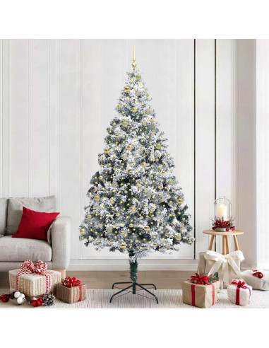 Albero di Natale artificiale con 300 LED Verde 240 x 150 cm