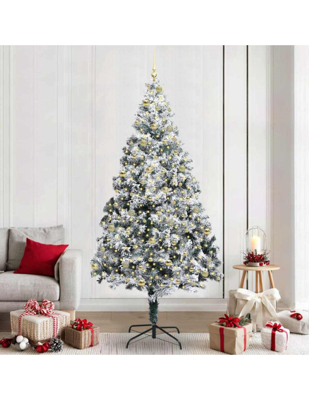Albero di Natale artificiale con 300 LED Verde 240 x 150 cm