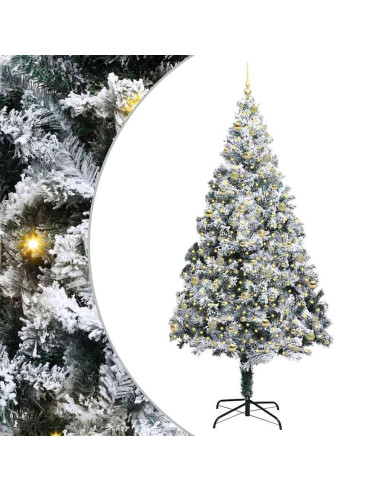 Albero di Natale artificiale con 300 LED Verde 240 x 150 cm