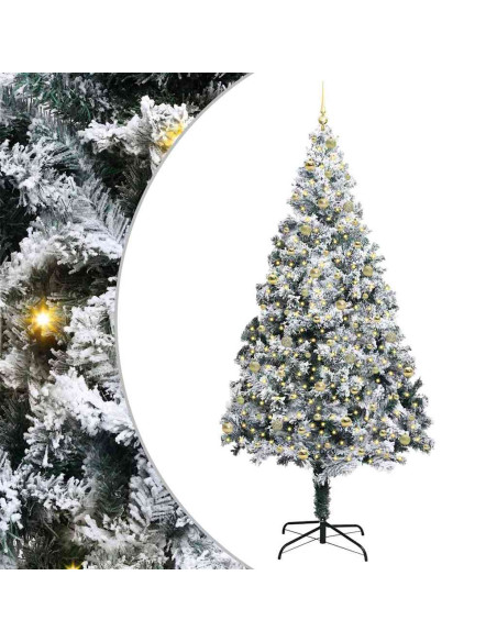 Albero di Natale artificiale con 300 LED Verde 240 x 150 cm