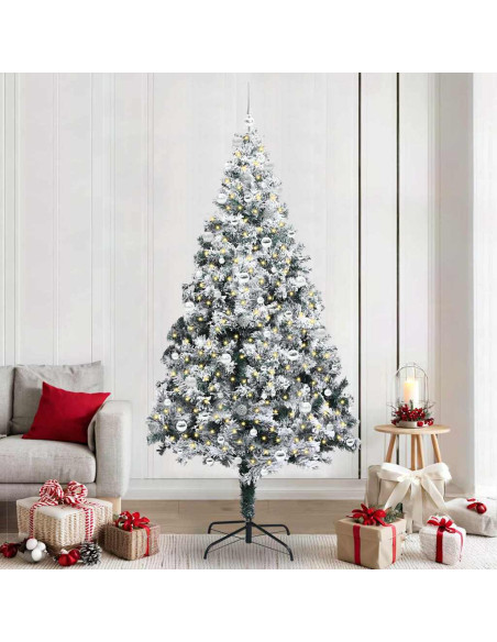Albero di Natale artificiale con 300 LED Verde 240 x 150 cm