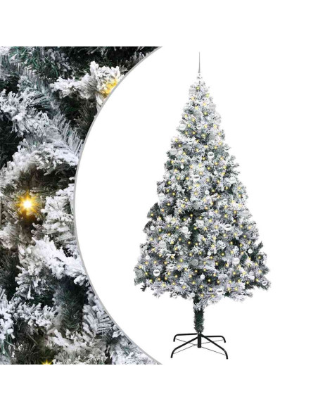 Albero di Natale artificiale con 300 LED Verde 240 x 150 cm