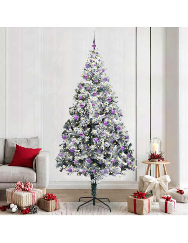 Albero di Natale artificiale con 300 LED Verde 240 x 150 cm