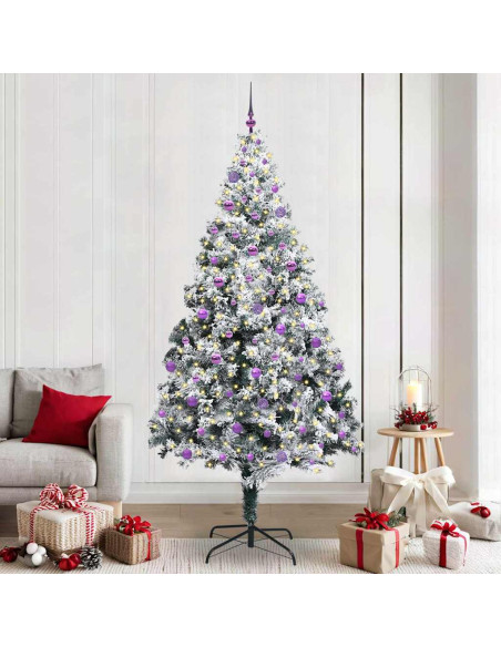 Albero di Natale artificiale con 300 LED Verde 240 x 150 cm