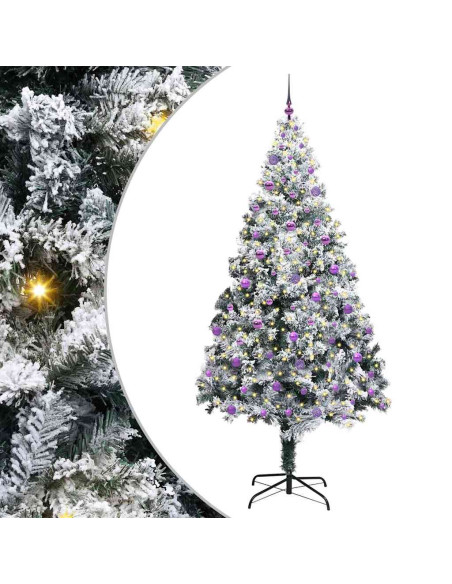Albero di Natale artificiale con 300 LED Verde 240 x 150 cm