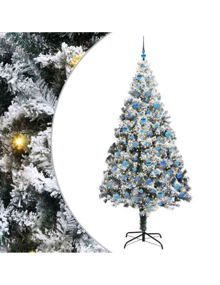 Albero di Natale artificiale con 300 LED Verde 240 x 150 cm