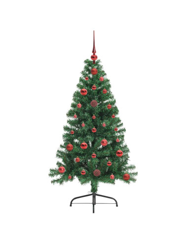 Albero di Natale artificiale con luci integrate Verde 120 cm