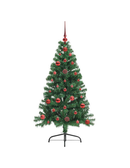 Albero di Natale artificiale con luci integrate Verde 120 cm