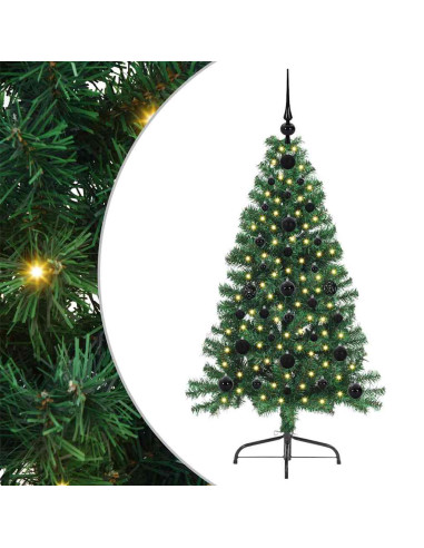 Albero di Natale artificiale con luci integrate Verde 120 cm