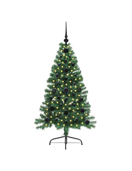 Albero di Natale artificiale con luci integrate Verde 120 cm
