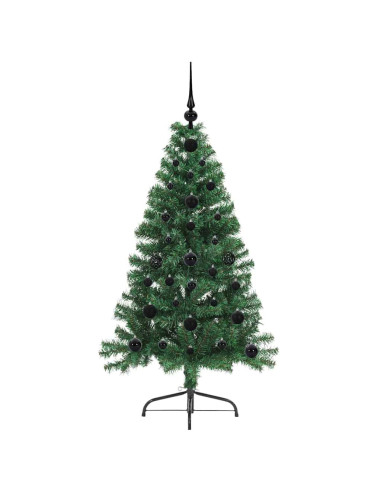 Albero di Natale artificiale con luci integrate Verde 120 cm