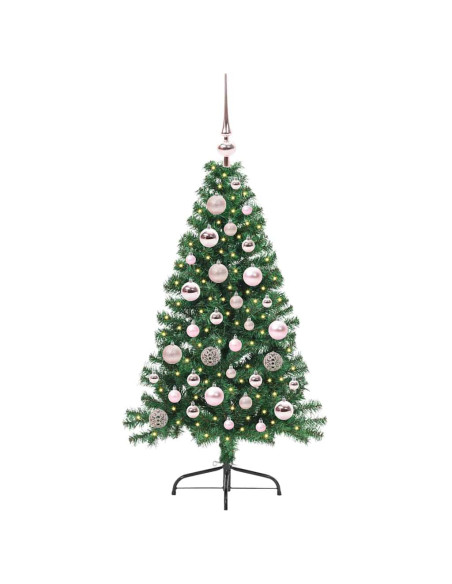 Albero di Natale artificiale con luci integrate Verde 120 cm