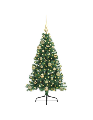 Albero di Natale artificiale con luci integrate Verde 120 cm