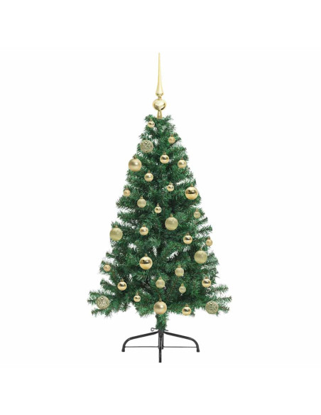 Albero di Natale artificiale con luci integrate Verde 120 cm