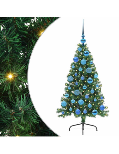 Albero di Natale artificiale con luci integrate Verde 120 cm