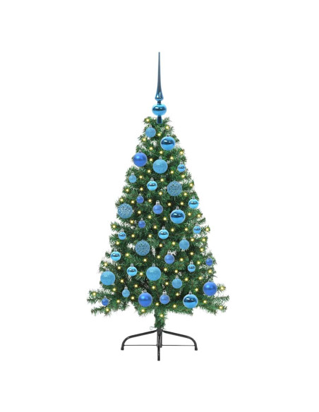 Albero di Natale artificiale con luci integrate Verde 120 cm