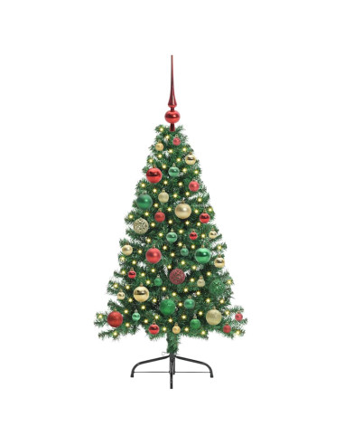 Albero di Natale artificiale con luci integrate Verde 120 cm