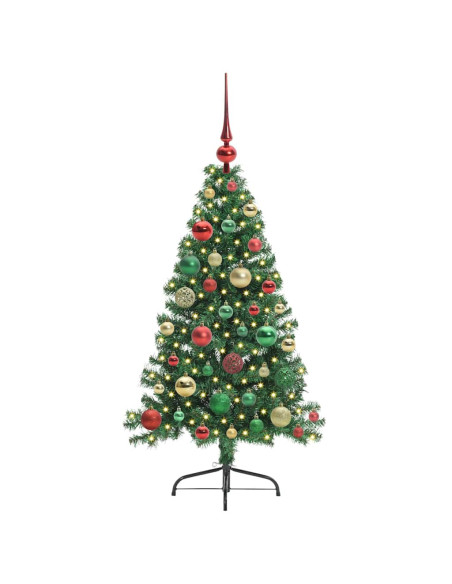 Albero di Natale artificiale con luci integrate Verde 120 cm