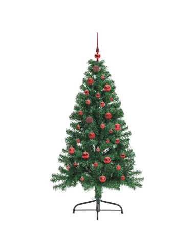 Albero di Natale artificiale con luci integrate Verde 150 cm