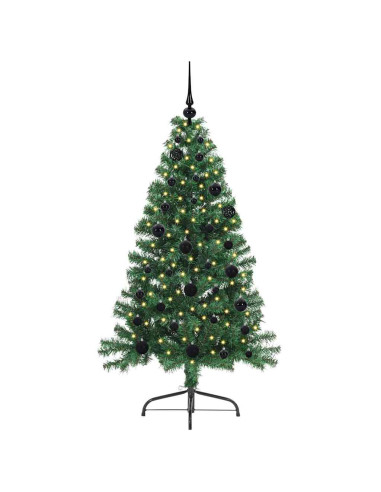 Albero di Natale artificiale con luci integrate Verde 150 cm