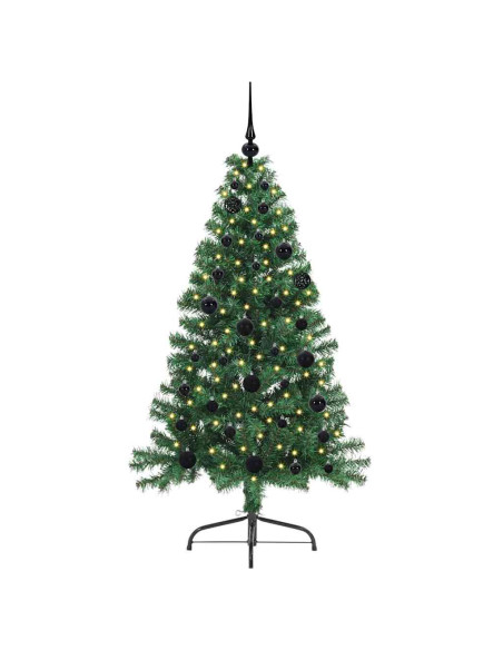 Albero di Natale artificiale con luci integrate Verde 150 cm