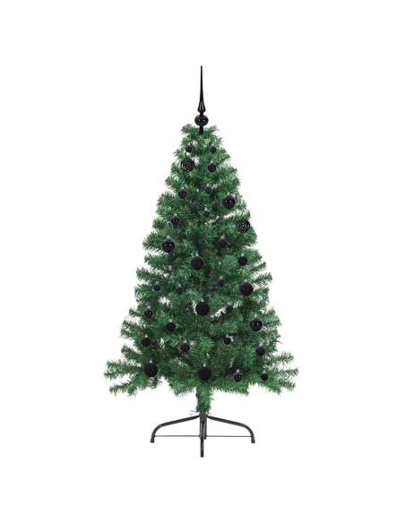 Albero di Natale artificiale con luci integrate Verde 150 cm