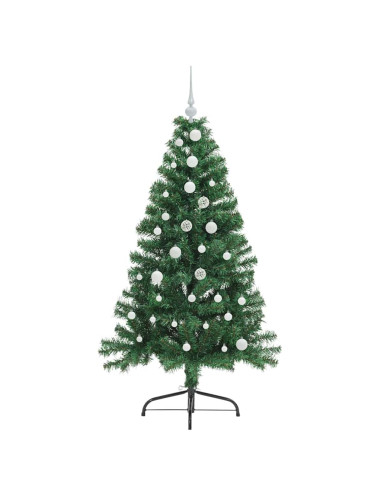 Albero di Natale artificiale con luci integrate Verde 150 cm