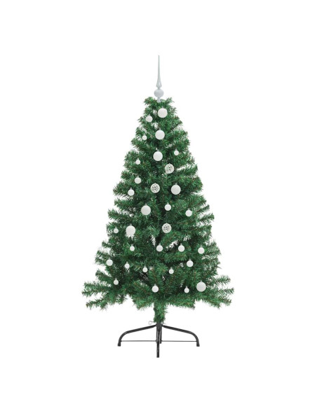 Albero di Natale artificiale con luci integrate Verde 150 cm