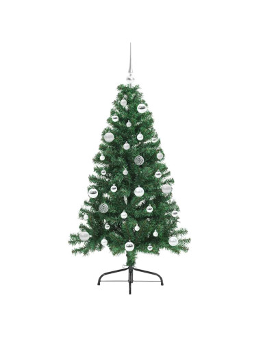Albero di Natale artificiale con luci integrate Verde 150 cm