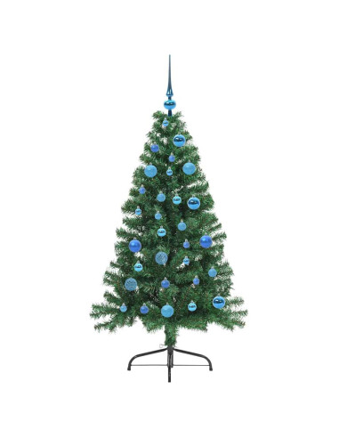 Albero di Natale artificiale con luci integrate Verde 150 cm