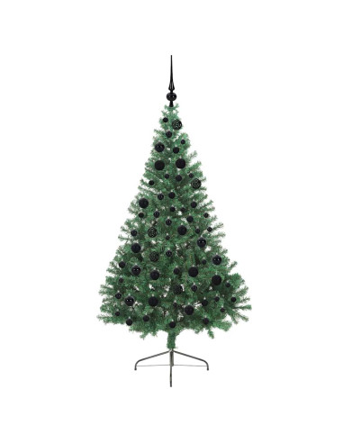 Albero di Natale artificiale con luci integrate Verde 180 cm