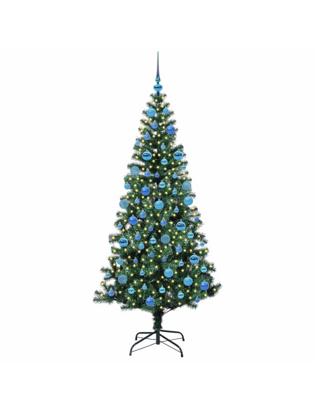 Albero di Natale artificiale con luci integrate Verde 180 cm