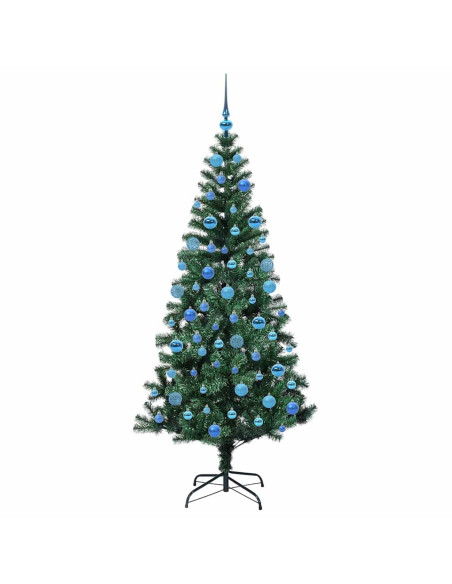 Albero di Natale artificiale con luci integrate Verde 180 cm