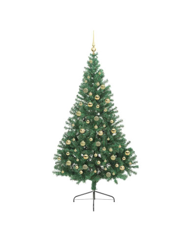 Albero di Natale artificiale con luci integrate Verde 210 cm