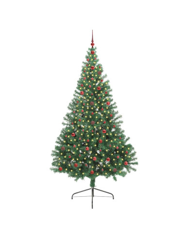 Albero di Natale artificiale con luci integrate Verde 240 cm