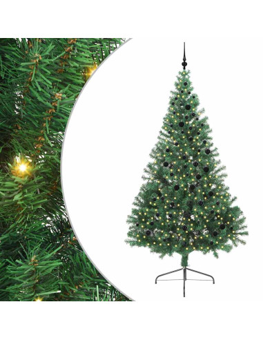 Albero di Natale artificiale con luci integrate Verde 240 cm