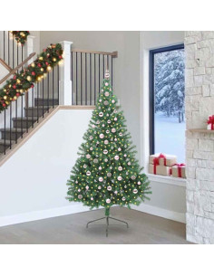 Albero di Natale artificiale con luci integrate Verde 240 cm 2