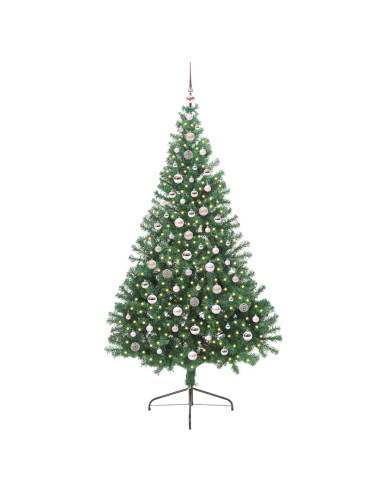 Albero di Natale artificiale con luci integrate Verde 240 cm