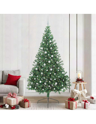 Albero di Natale artificiale con luci integrate Verde 240 cm