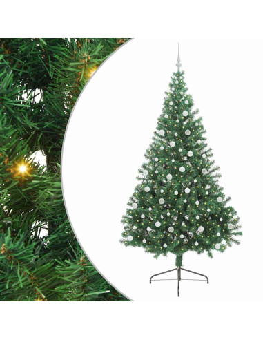 Albero di Natale artificiale con luci integrate Verde 240 cm